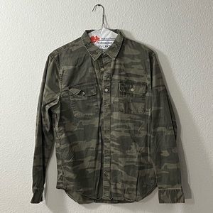 Army Green Button Shirt